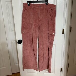 American Eagle Outfitters Dusty Rose Corduroy Pants